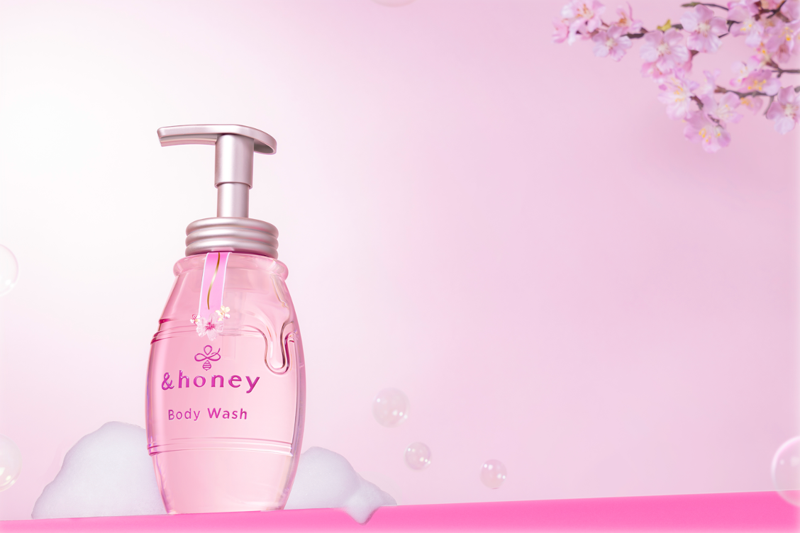 「&honey(アンドハニー)」から今年もサクラ限定品が登場!今年は泡ボディウォッシュ、クレンジングオイルがサクラ限定デザインシリーズに初登場!の画像