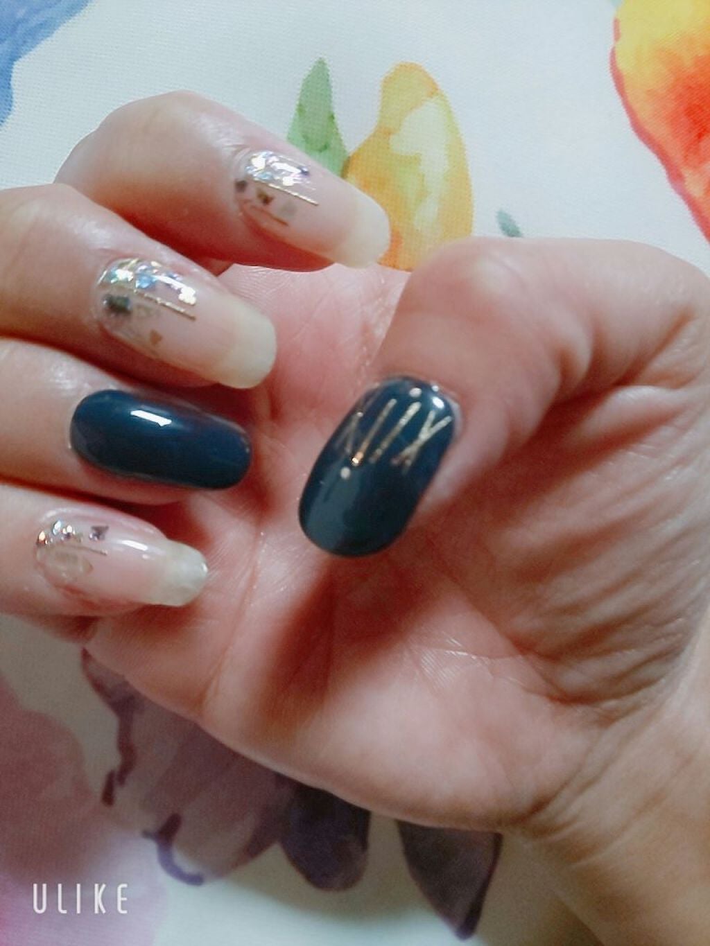 セミキュアジェルネイル(ハンド)/ohora/ネイルシールを使ったクチコミ(5枚目)