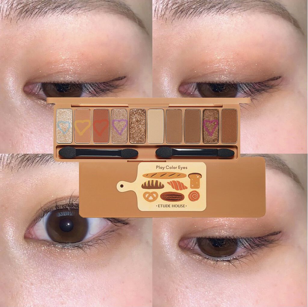 プレイカラー アイシャドウ/ETUDE/アイシャドウパレットを使ったクチコミ（3枚目）