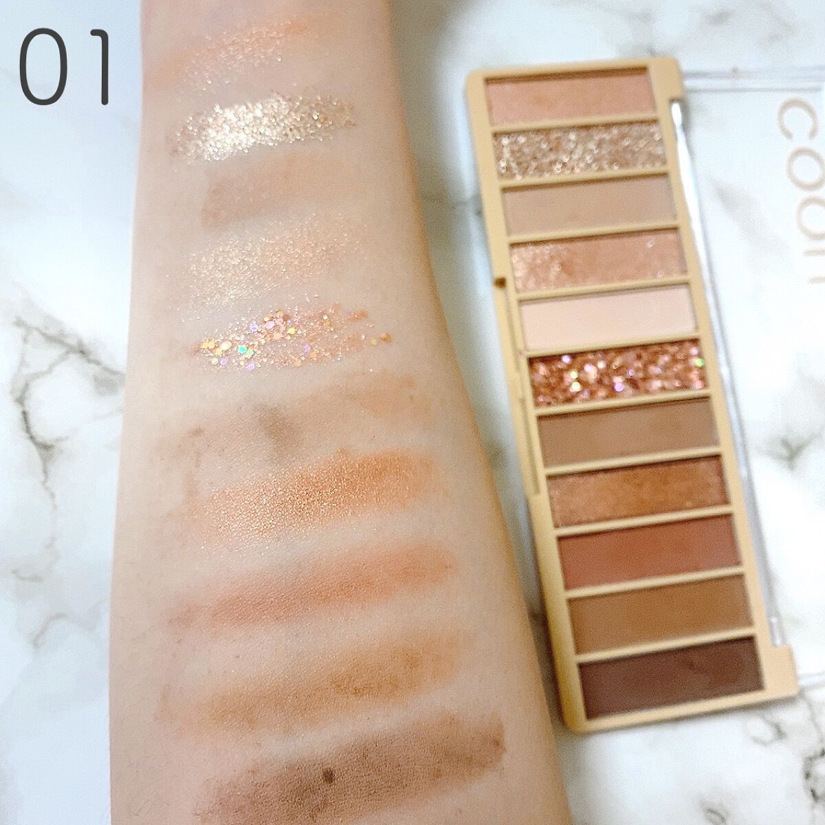 アイシャドウパレット/coou/アイシャドウパレットを使ったクチコミ(2枚目)