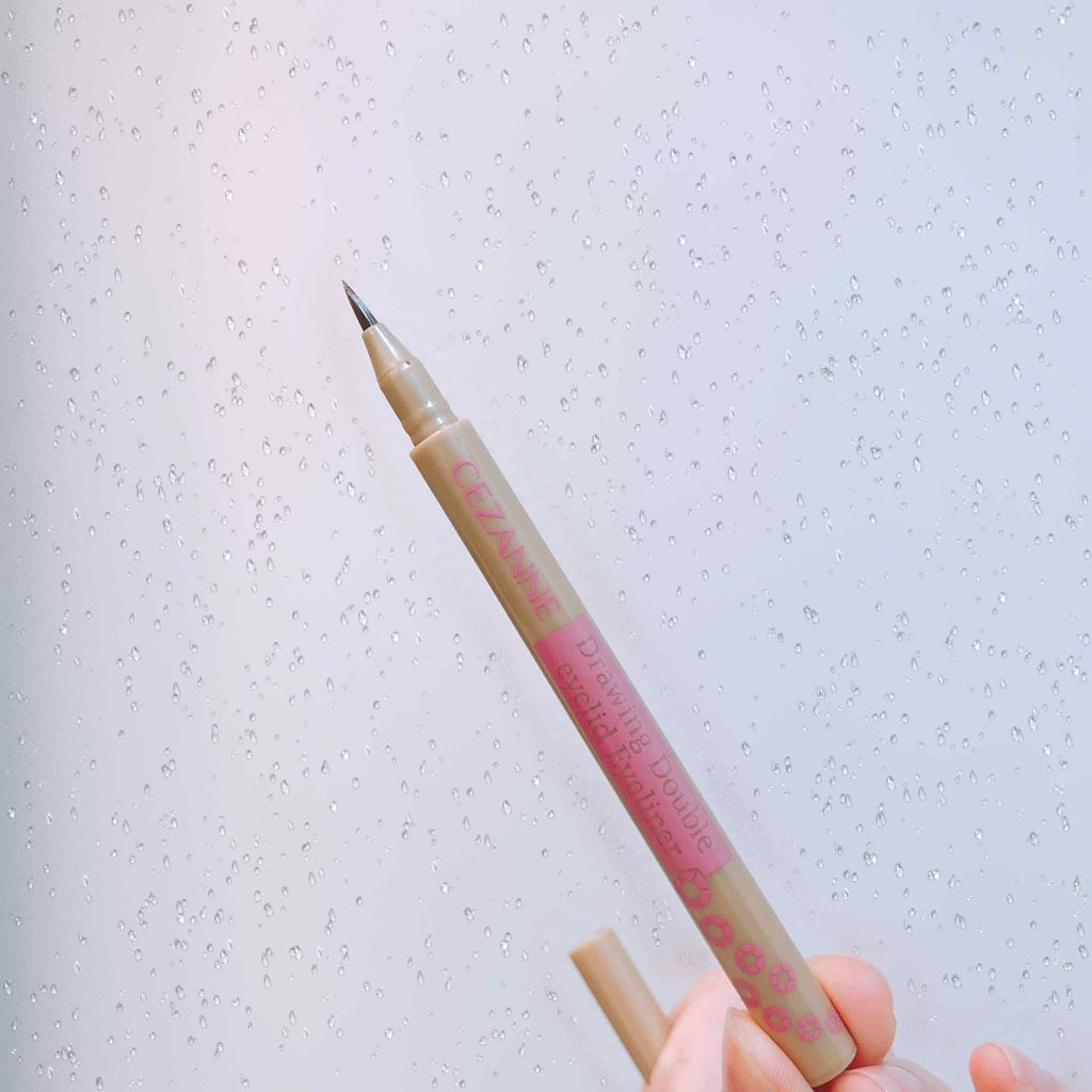 描くふたえアイライナー/CEZANNE/リキッドアイライナーを使ったクチコミ(2枚目)