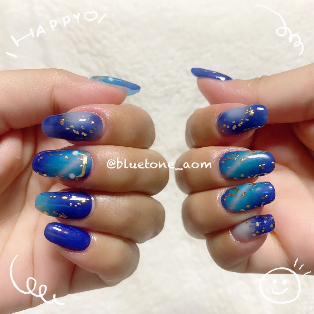 ネイルシール/Qoo10/ネイルシールを使ったクチコミ(3枚目)