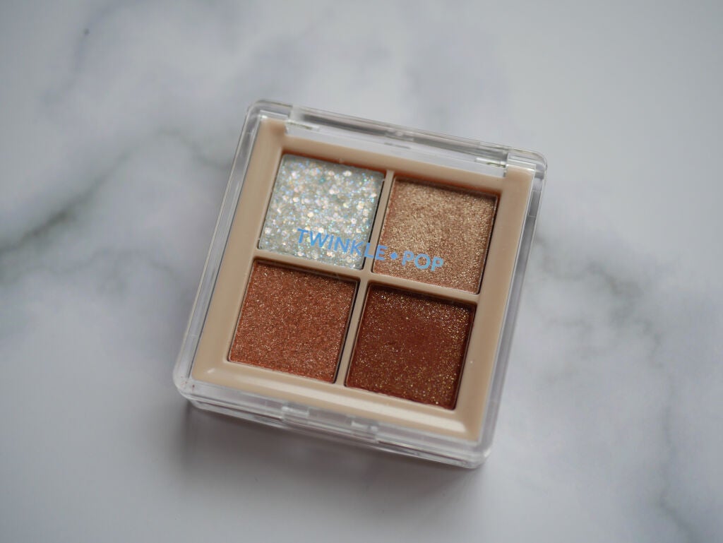 TWINKLE POP Pearl Flex Glitter Eye Palette/CLIO/アイシャドウパレットを使ったクチコミ(4枚目)