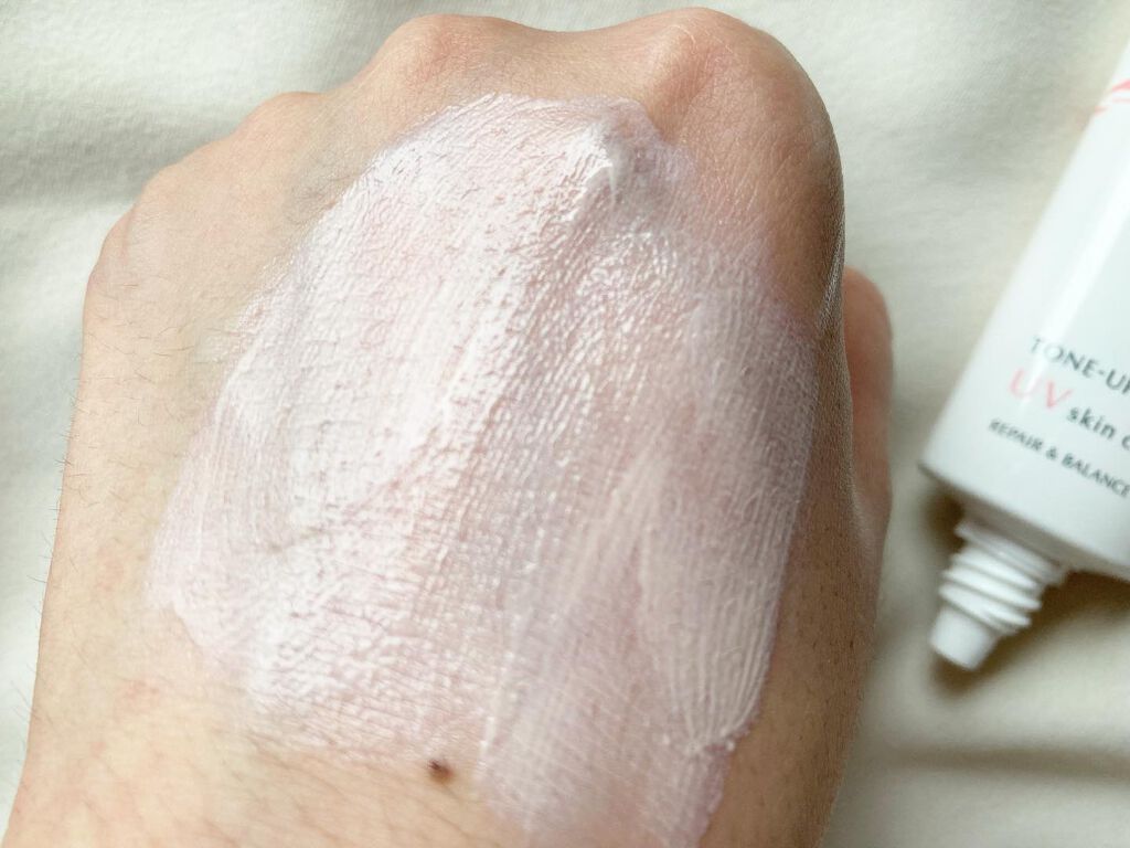 リペア＆バランス スキンケアUVベース＜トーンアップローズ＞/Repair&Balance/日焼け止めクリームを使ったクチコミ（3枚目）