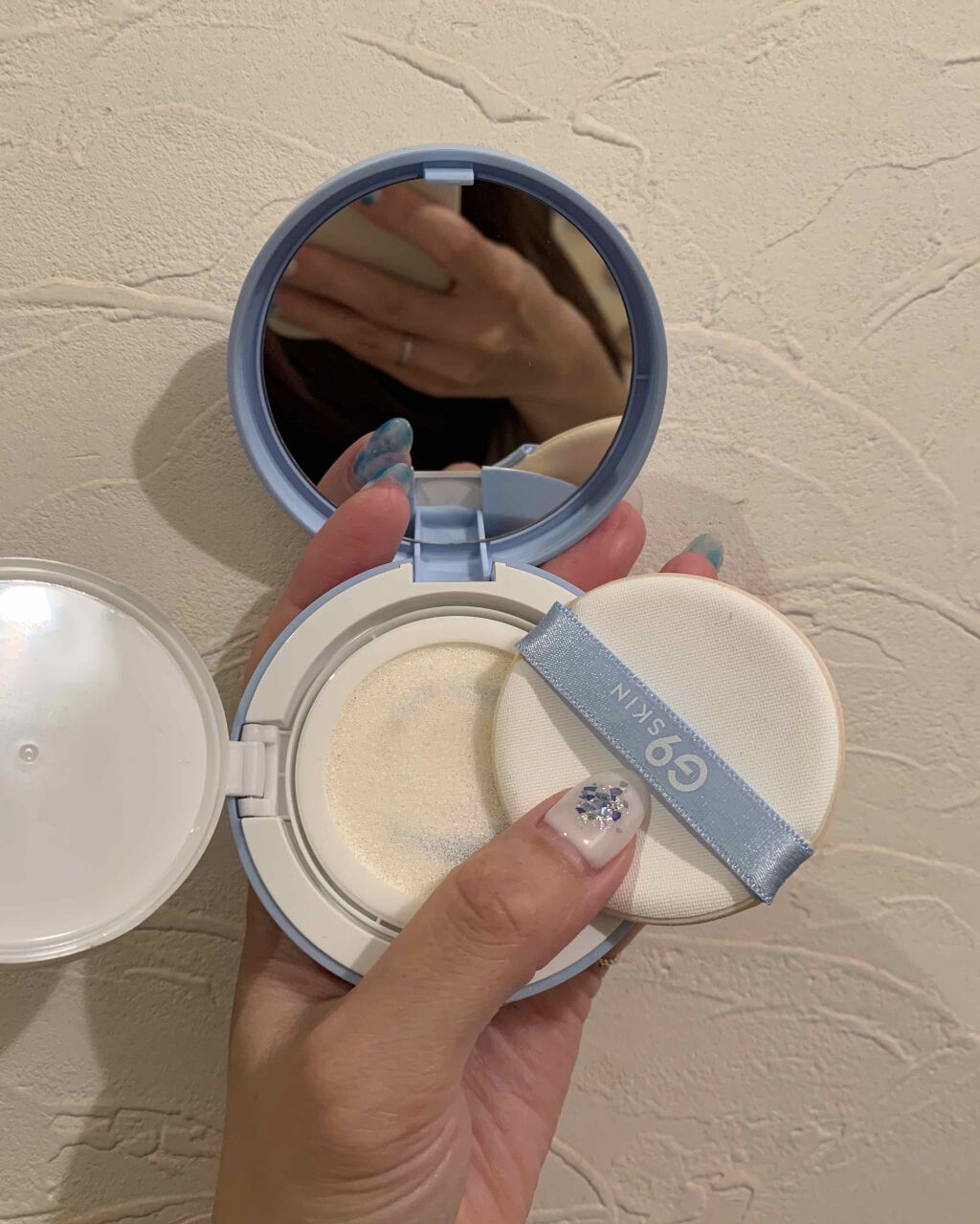 WHITE +UV CUSHION CREAM #COOL/G9SKIN/日焼け止めクリームを使ったクチコミ（2枚目）