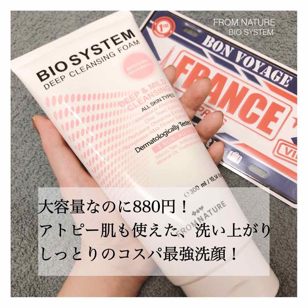 バイオシステム ディープクレンジングフォーム/FROM NATURE/洗顔フォームを使ったクチコミ（1枚目）