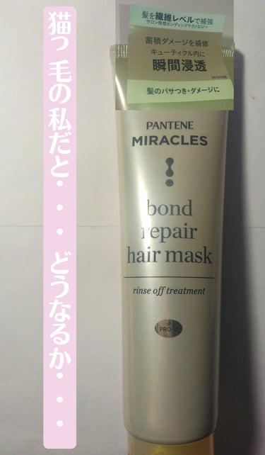 ボンド リペア ヘアマスク（洗い流すトリートメント）/パンテーン/洗い流すヘアトリートメントを使ったクチコミ（1枚目）