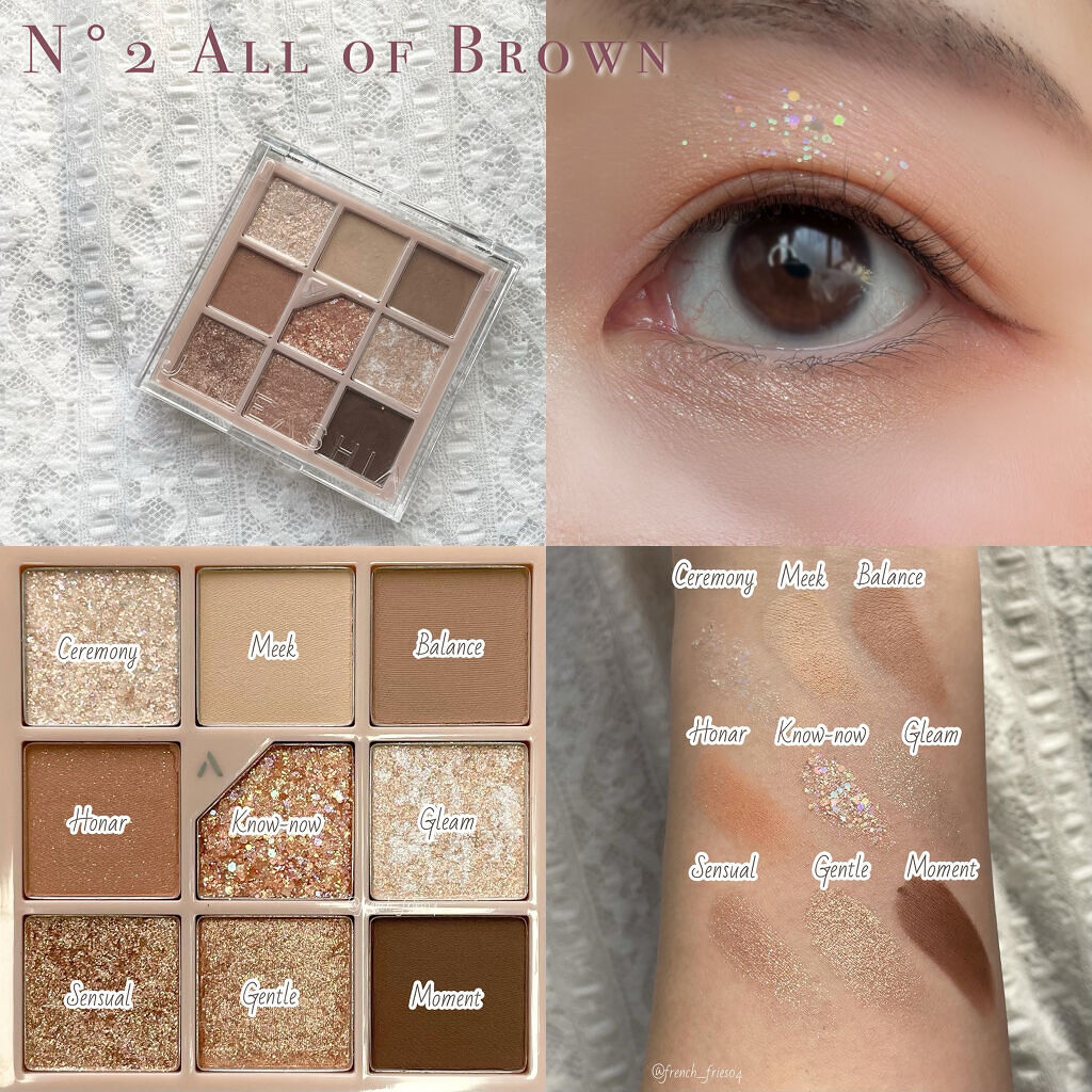 グリッターペディアアイパレット/unleashia/アイシャドウパレットを使ったクチコミ（3枚目）