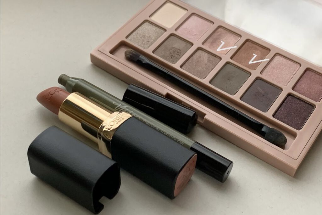 クレヨン アイカラー GR-6 カーキ/Visée/スティックアイシャドウを使ったクチコミ（1枚目）