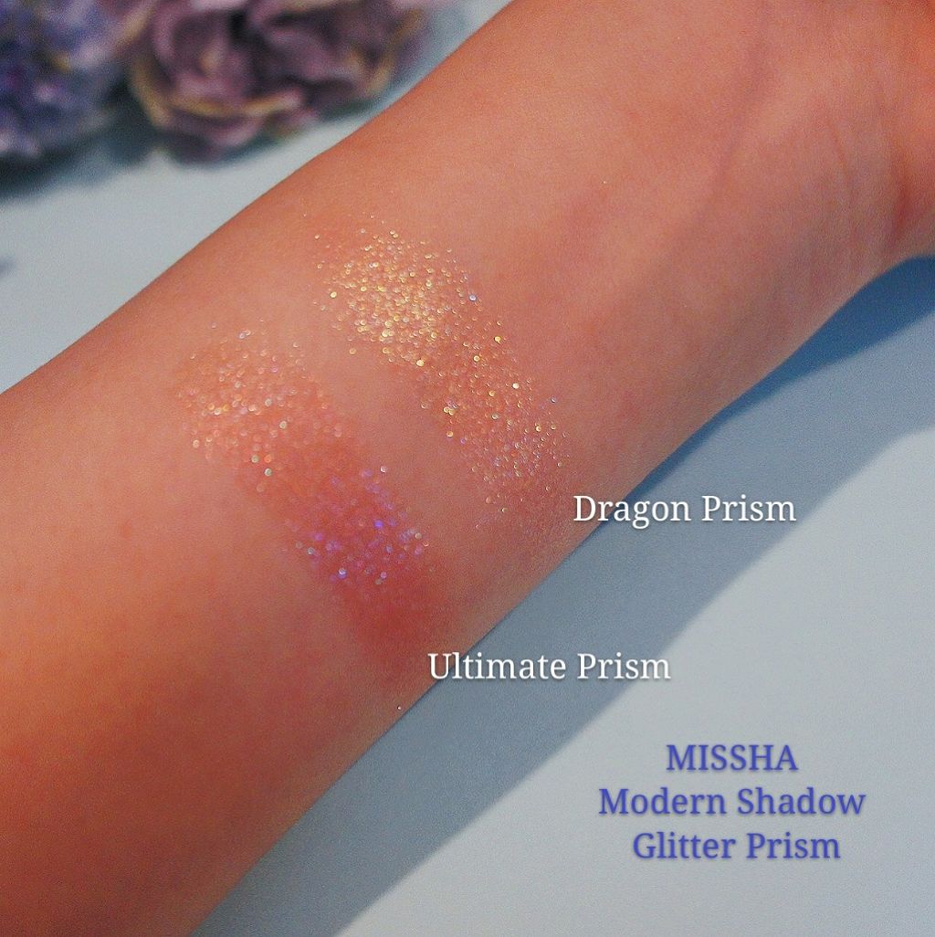 グリッタープリズム シャドウ/MISSHA/グリッターを使ったクチコミ（2枚目）
