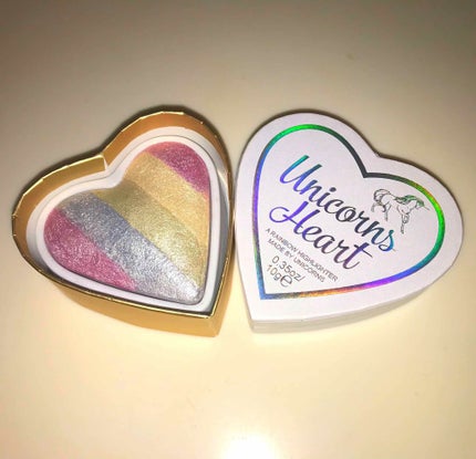 ハートハイライター ユニコーンハート/MAKEUP REVOLUTION/パウダーハイライトを使ったクチコミ(1枚目)