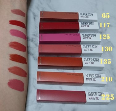 SPステイ マットインク 65 SEDUCTRES（2019/6/14 LOFT発売）/MAYBELLINE NEW YORK/口紅を使ったクチコミ（2枚目）