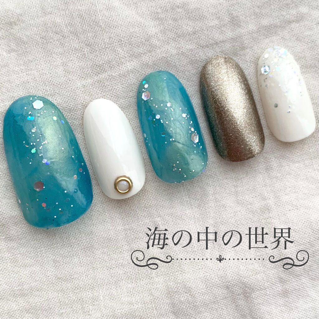 #セルフネイル,#海ネイル,#夏ネイル,#100均ネイル,#百均ネイル,#プチプラネイル,#初心者ネイル,#ネイル,#GENEネイル,#Summerネイルのネイルデザイン