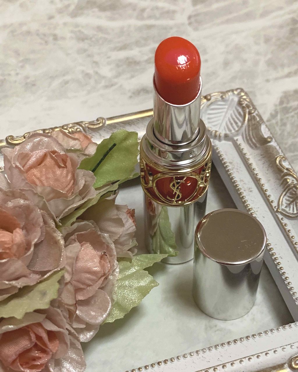 ヴォリュプテ ティントインバーム/YVES SAINT LAURENT BEAUTE/口紅を使ったクチコミ(1枚目)