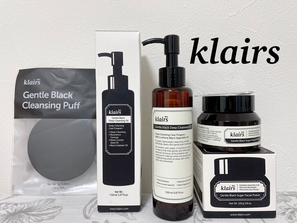ジェントルブラックディープクレンジングオイル(150ml)/Klairs/オイルクレンジングを使ったクチコミ（1枚目）