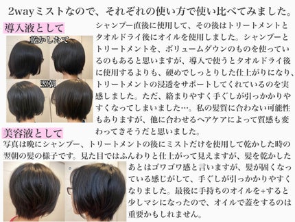 ハイドロ&リペア ジェントル ヘアミスト/AHALO HONEY/プレスタイリング・寝ぐせ直しを使ったクチコミ(2枚目)