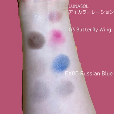 アイカラーレーション EX06 Russian Blue（限定発売）/LUNASOL/アイシャドウパレットを使ったクチコミ（1枚目）