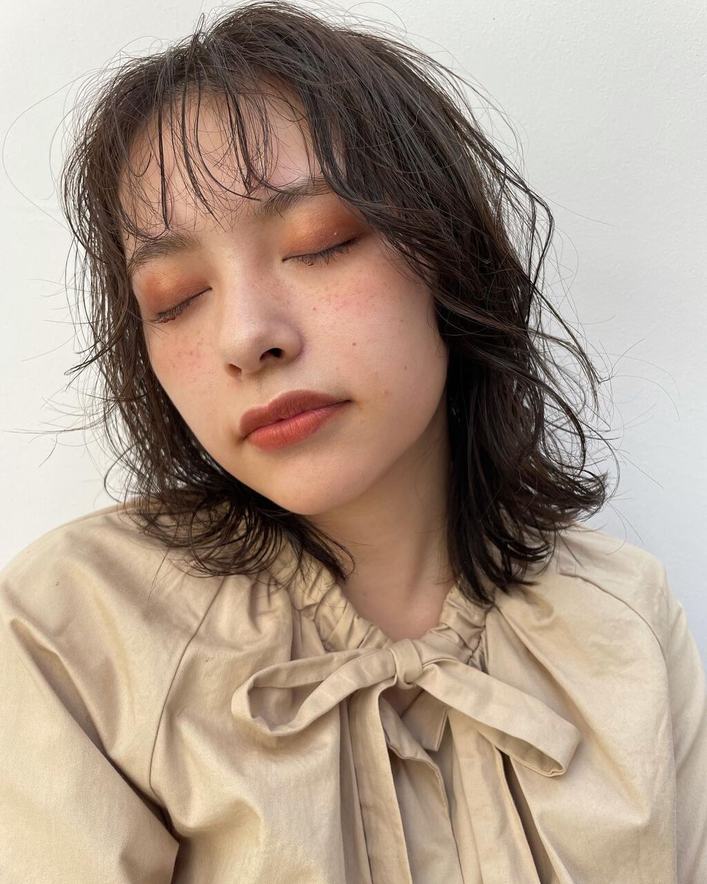 mimi on LIPS 「秋メイク🪄🍂ㅤOSAJIニュアンスシャドウスティックMyaku..」(1枚目)