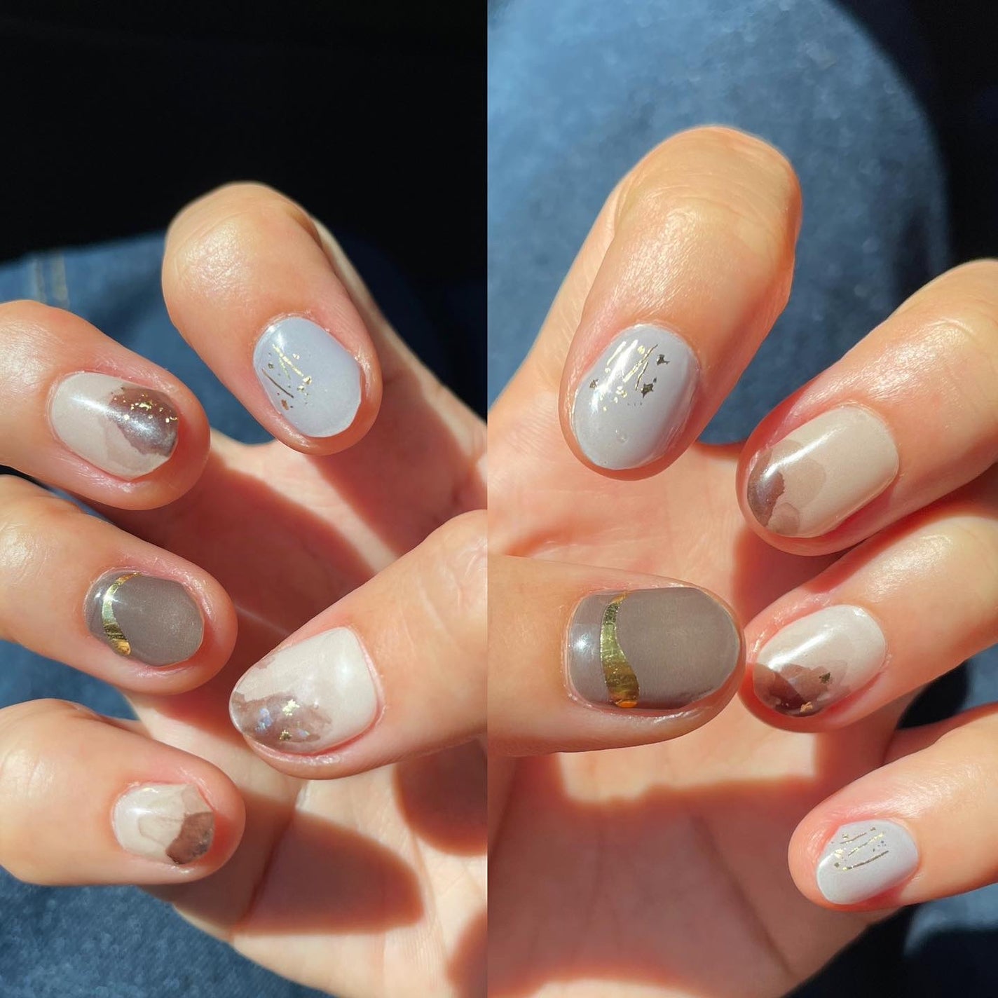 セミキュアジェルネイル(ハンド)/ohora/ネイルシールを使ったクチコミ(4枚目)