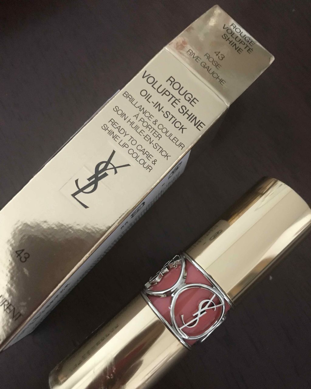 ルージュ ヴォリュプテ シャイン/YVES SAINT LAURENT BEAUTE/口紅を使ったクチコミ(1枚目)