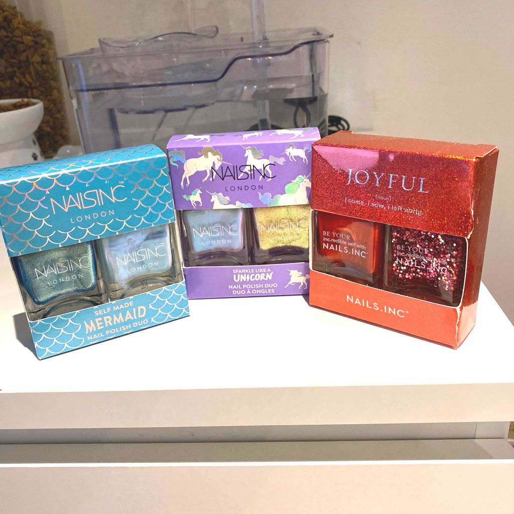 スパークル ライク ア ユニコーン ネイルポリッシュデュオ/nails inc./マニキュアを使ったクチコミ(1枚目)