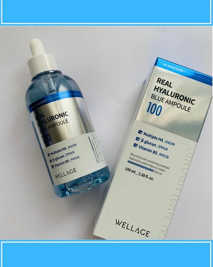 リアルヒアルロニックブルーアンプル 100/Wellage/美容液を使ったクチコミ(2枚目)