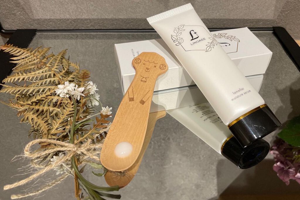 ラメラモイスチャーセラム/LINOAGE/美容液を使ったクチコミ（2枚目）