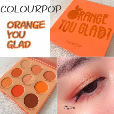 ORANGE YOU GLAD/ColourPop/アイシャドウパレットを使ったクチコミ（1枚目）