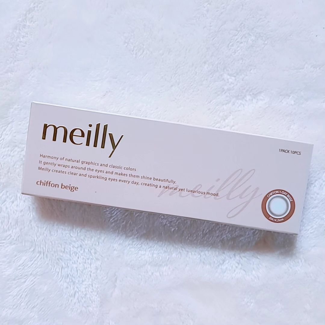 chiffon/meilly/ワンデー（１DAY）カラコンを使ったクチコミ（2枚目）