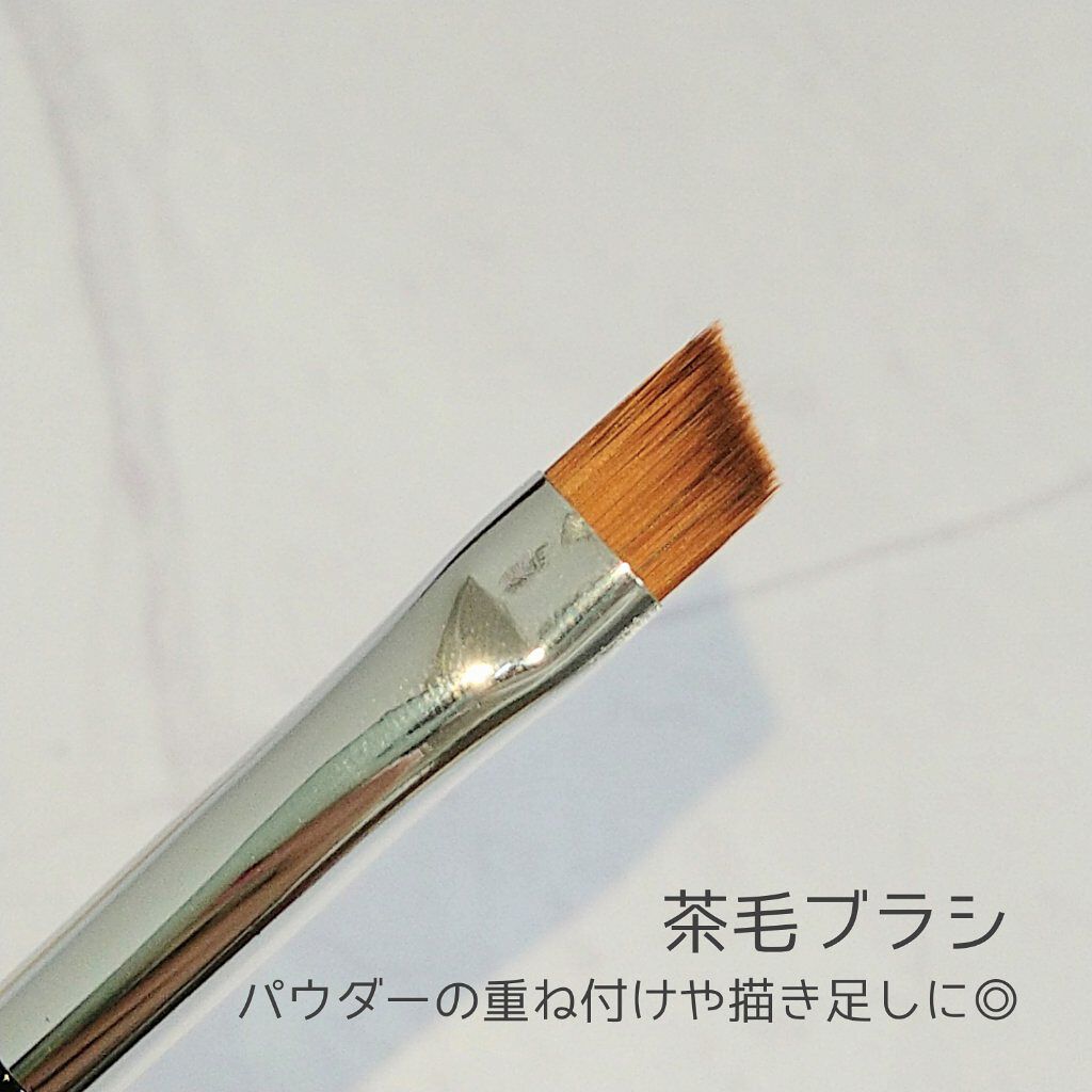 ダブルエンドアイブロウブラシ熊野筆/＆be/メイクブラシを使ったクチコミ（3枚目）