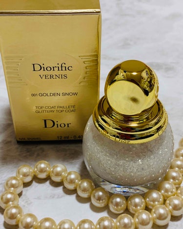 Dior ディオリフィック グリッター トップ コートのクチコミ「
Dior
ディオリフィック
グリッタートップコート
  (011 ゴールデン スノー)


.....」（1枚目）