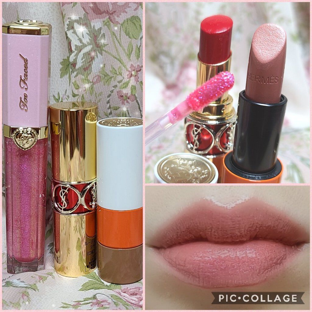 リッチ＆ダズリン ハイシャイン スパークリング リップグロス ハッスリン/Too Faced/リップグロスを使ったクチコミ（1枚目）