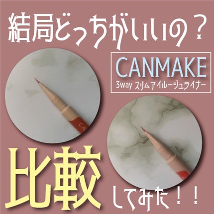 3wayスリムアイルージュライナー/キャンメイク/リキッドアイライナーを使ったクチコミ(1枚目)