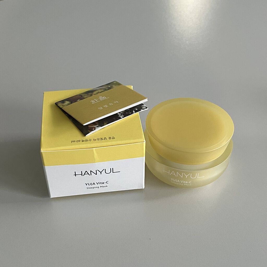 月光ゆず睡眠パック(旧バージョン)/HANYUL(ハンユル)/フェイスクリームを使ったクチコミ（3枚目）