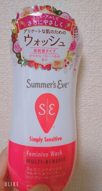 フェミニンウォッシュ マルチベネフィット シンプリーセンシティブ/Summer's Eve(サマーズイブ)/デリケートゾーンケアを使ったクチコミ(1枚目)