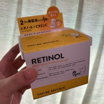 キューブマスク レチノール/ネイチャーリパブリック/シートマスク・パックを使ったクチコミ(1枚目)