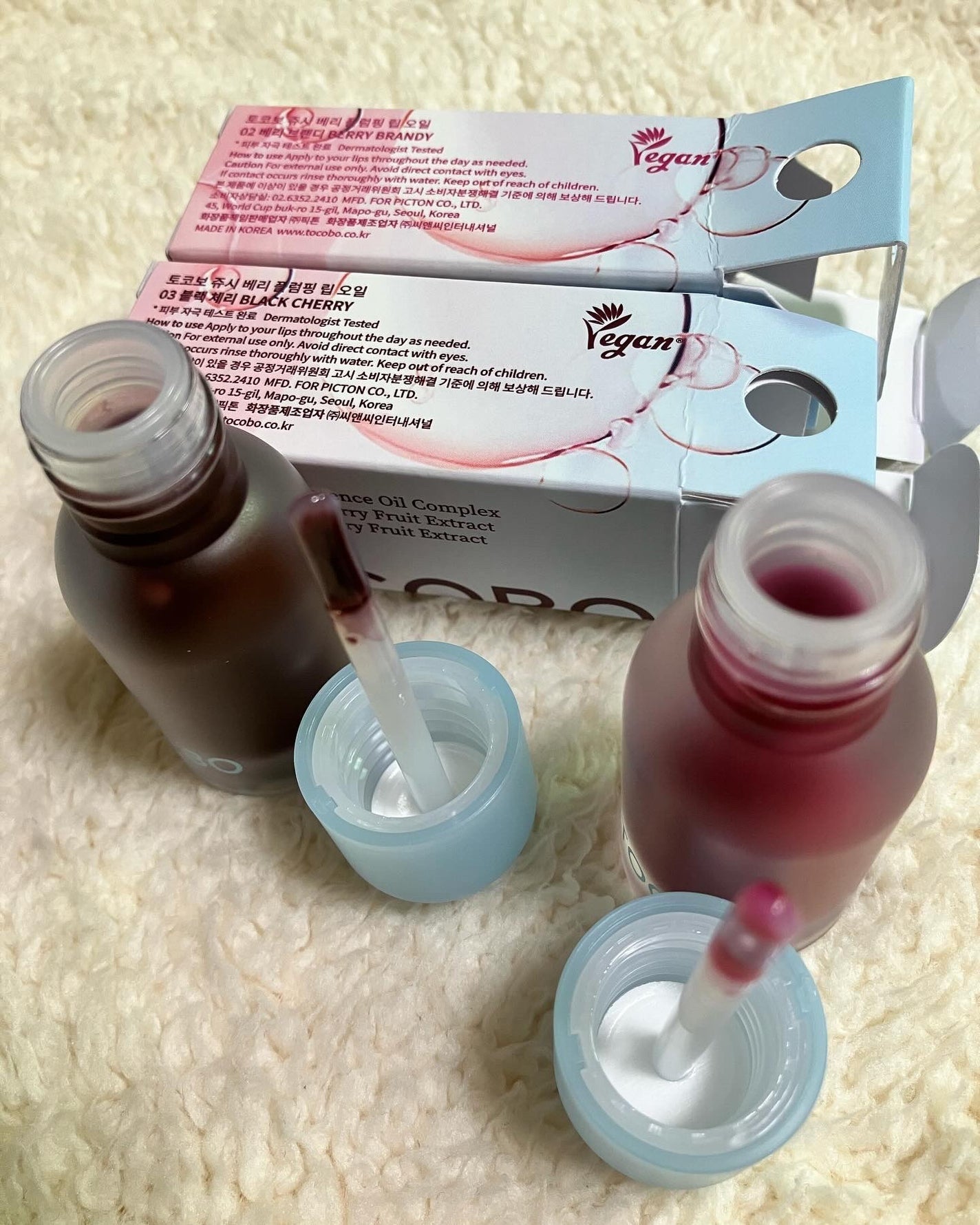 ジューシーベリープランピングリップオイル/TOCOBO/リップグロスを使ったクチコミ(3枚目)