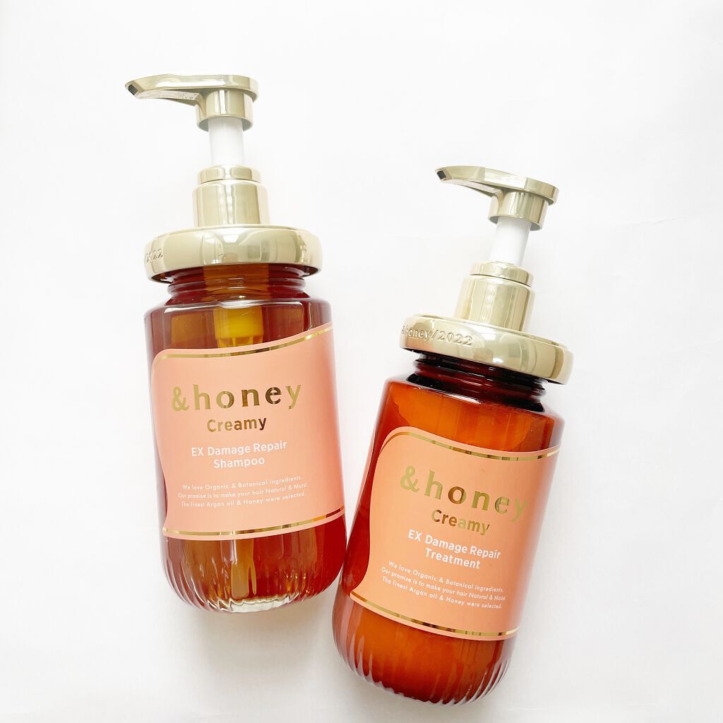 Creamy EXダメージリペアシャンプー1.0/ヘアトリートメント2.0/&honey/市販シャンプーを使ったクチコミ（2枚目）