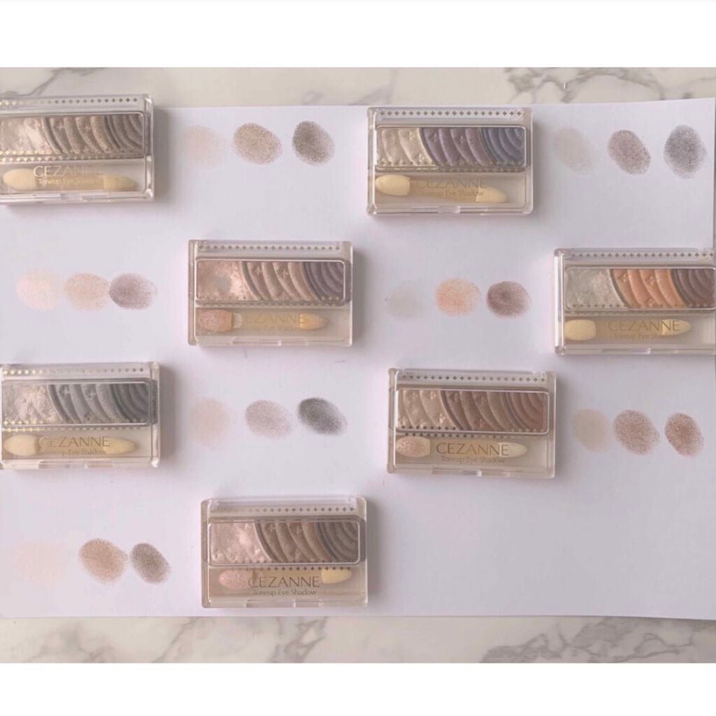 トーンアップアイシャドウ/CEZANNE/アイシャドウパレットを使ったクチコミ(1枚目)