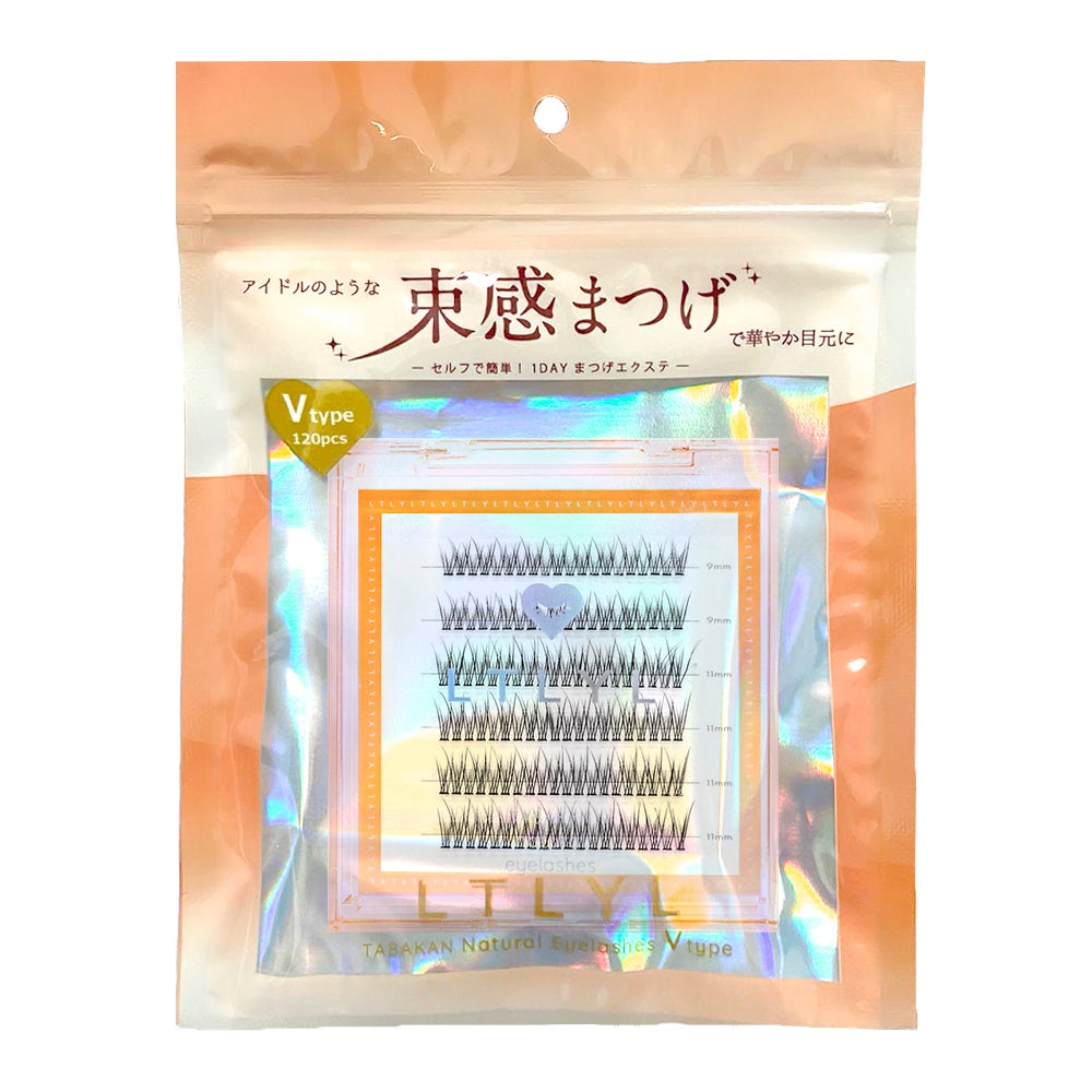 リトリル タバカン ナチュラル アイラッシュ Vタイプ 120本