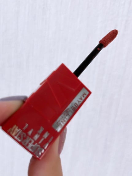 SPステイ ヴィニルインク 62 魅力的なチョコテリーヌ/MAYBELLINE NEW YORK/口紅を使ったクチコミ(3枚目)