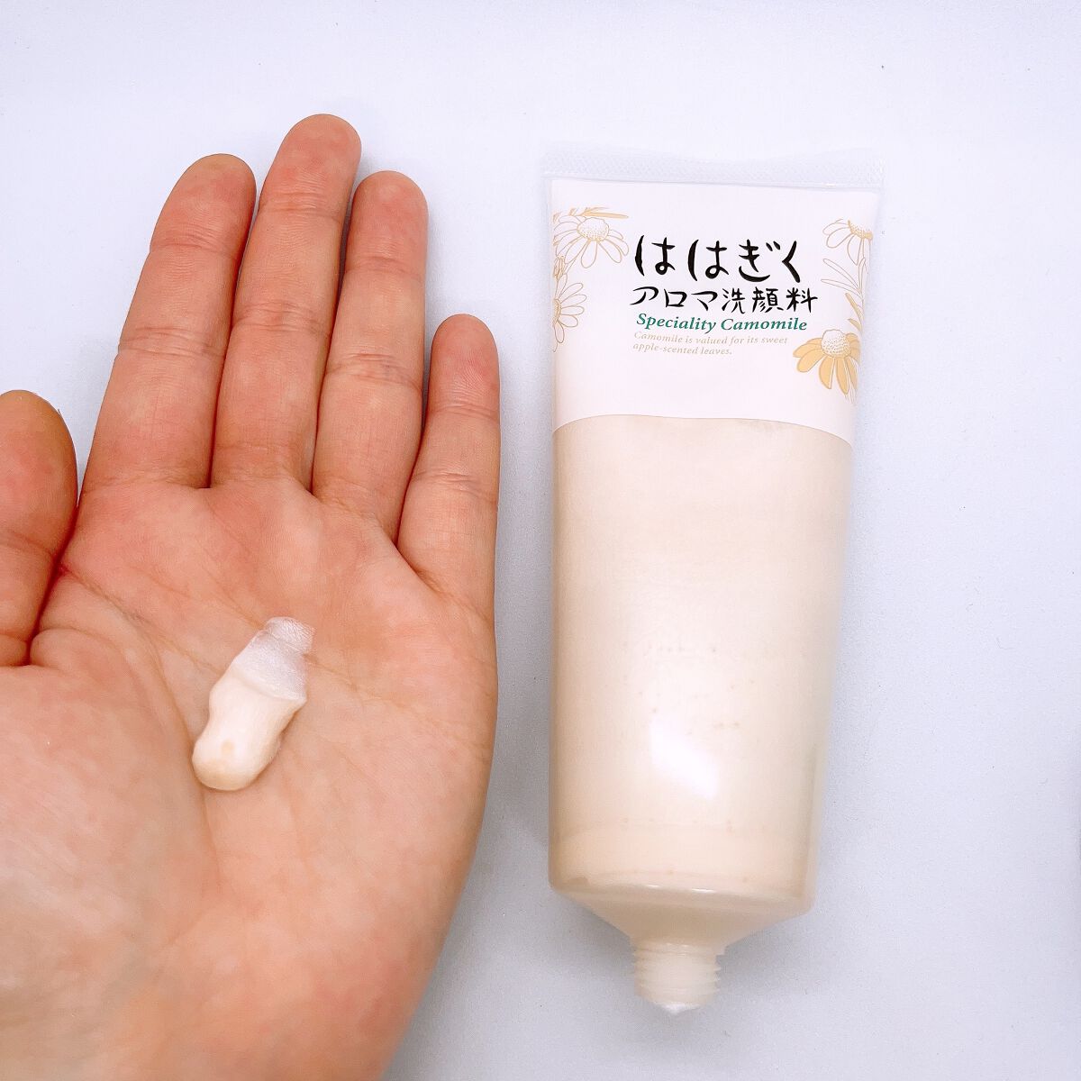 石澤研究所 ははぎく アロマ洗顔料のクチコミ「石澤研究所のははぎく アロマ洗顔料を使用しました😊

カモミールとやさしい素材を集めて丁寧に作.....」（3枚目）