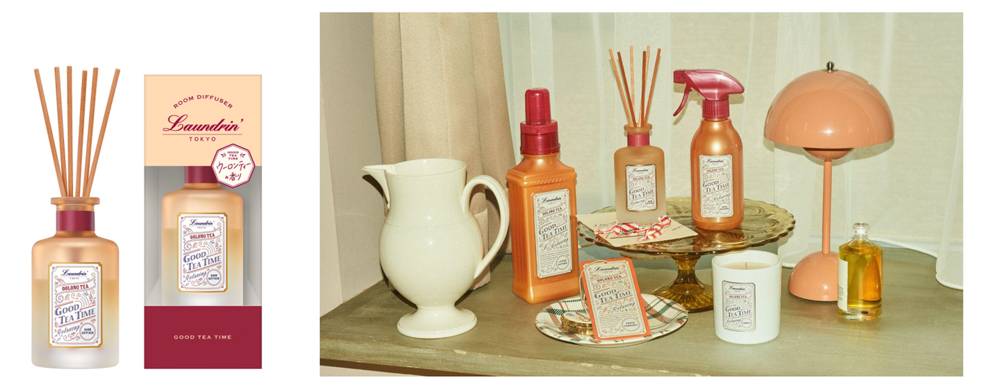ランドリンの人気ティーフレグランス「GOOD TEA TIME」の4つの香りから「ルームディフューザー」が登場!の画像