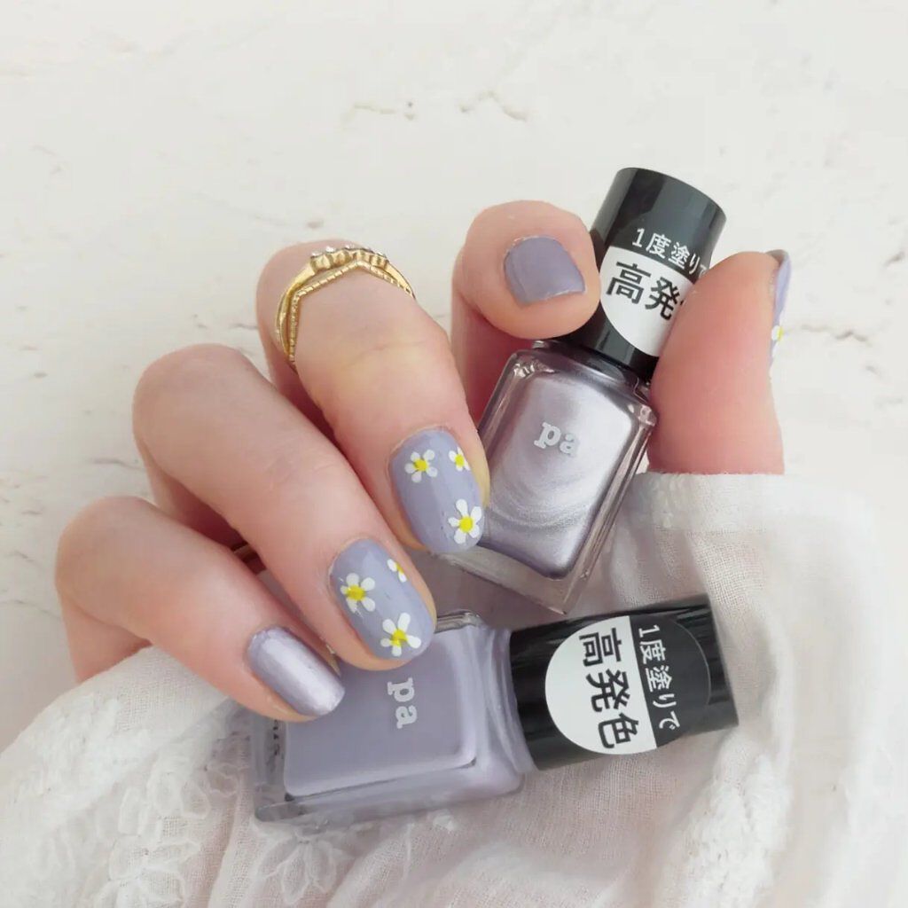 #セルフネイル,#paネイル,#フラワーネイルのネイルデザイン