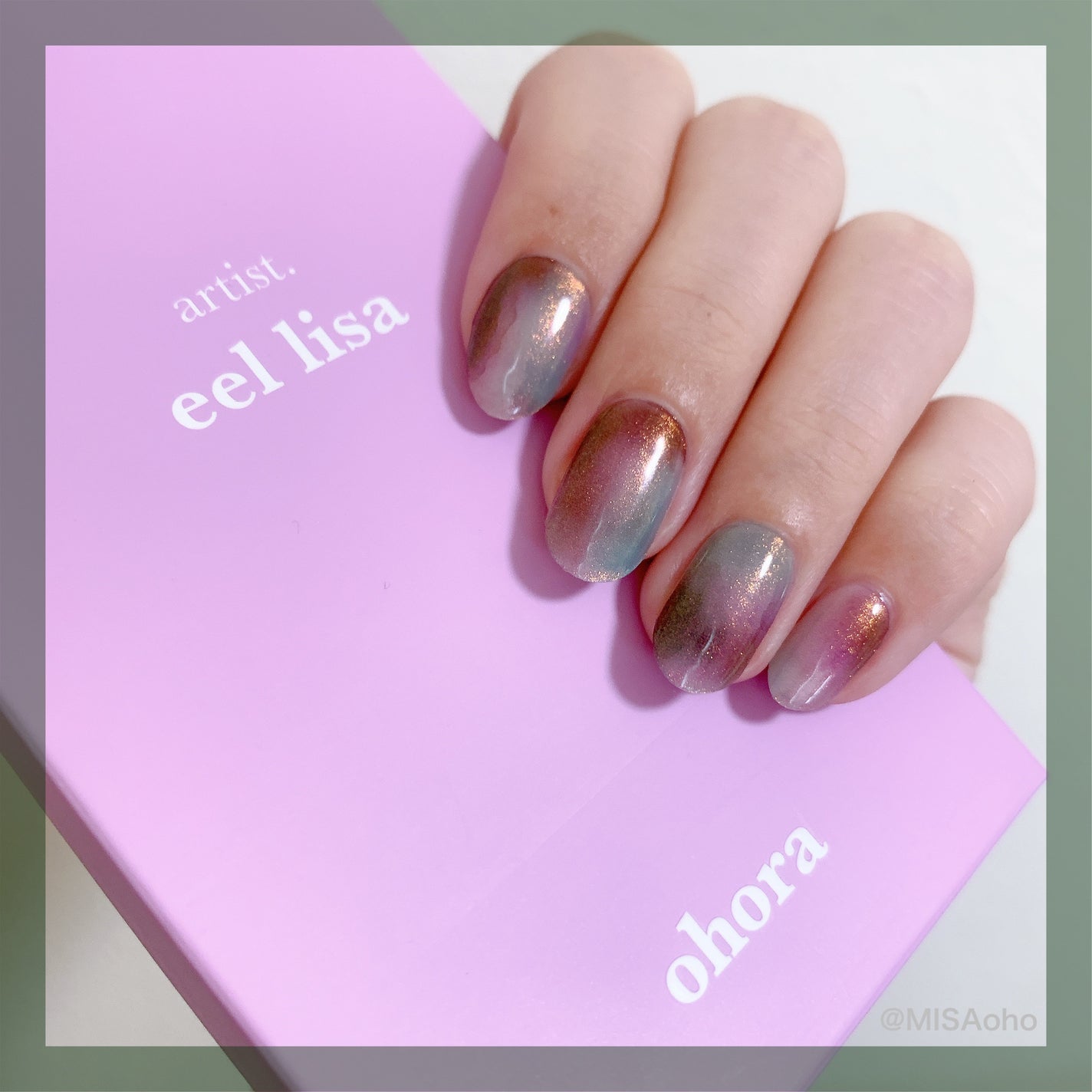 セミキュアジェルネイル(ハンド)/ohora/ネイルシールを使ったクチコミ(2枚目)