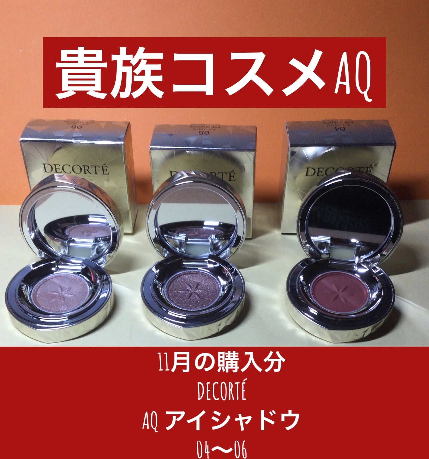 AQ アイシャドウ/DECORTÉ/単色アイシャドウを使ったクチコミ(1枚目)