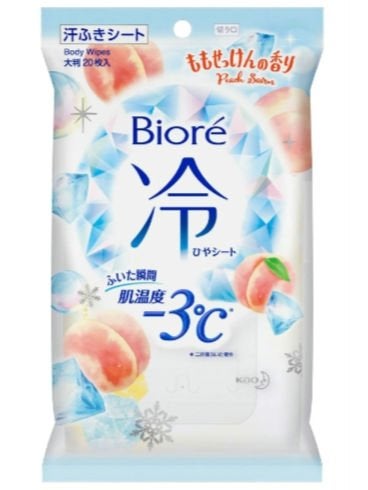 冷シート ももせっけんの香り/ビオレ/ボディシートを使ったクチコミ(1枚目)