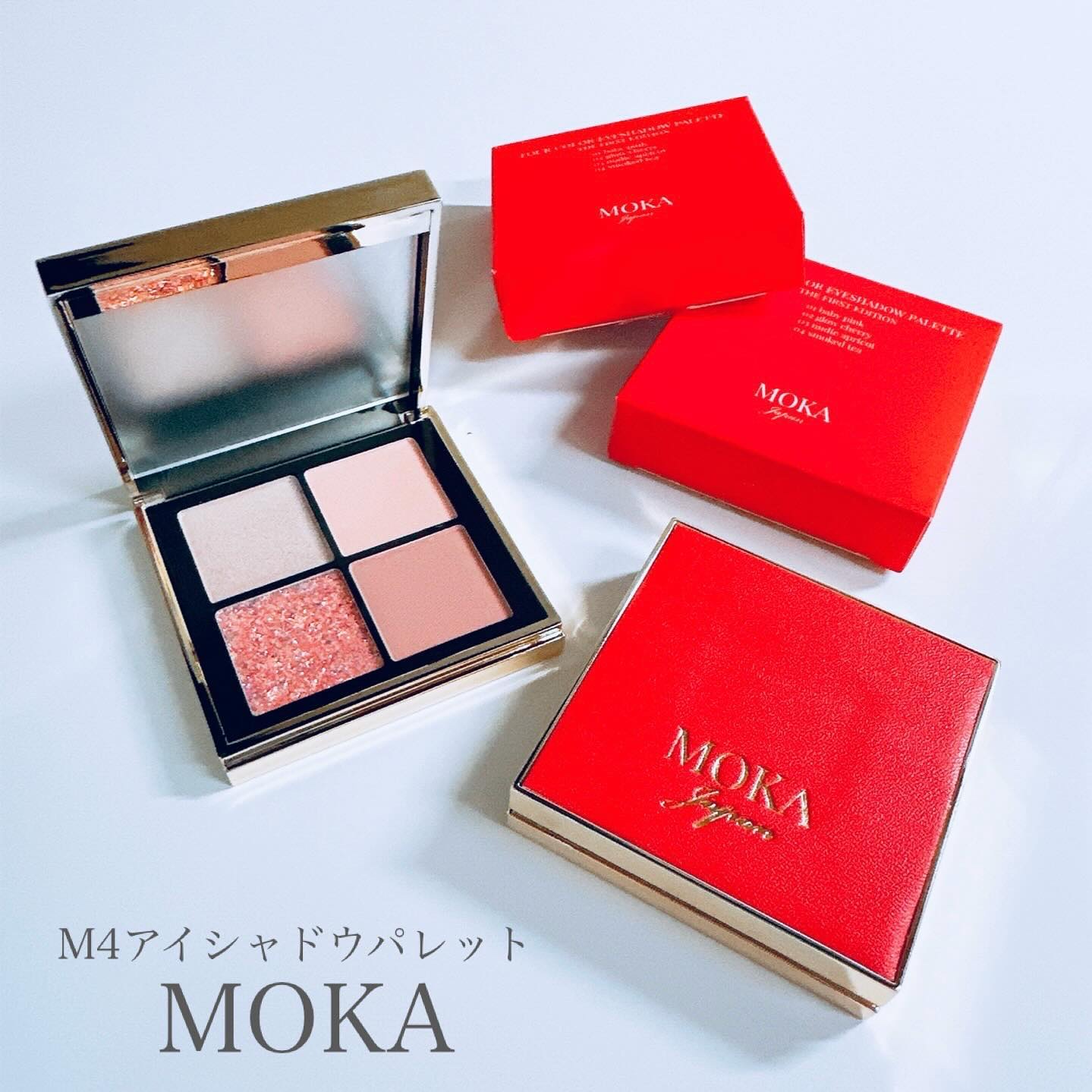 4色アイシャドウパレット 03 nudie apricot/MOKA Japan cosmetics/アイシャドウパレットを使ったクチコミ（2枚目）