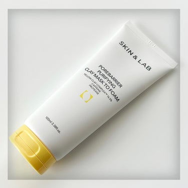 SKIN&LAB ポアバリアピューリファイングクレイマスクトゥフォームのクチコミ「𓍯POREBARRIER PURIFYING CLAY MASK TO FOAM⌇SKIN&L.....」（2枚目）