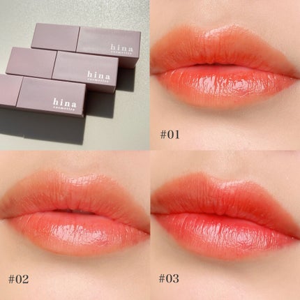 チュルンリップティント/hina cosmetics/リップティントを使ったクチコミ(3枚目)